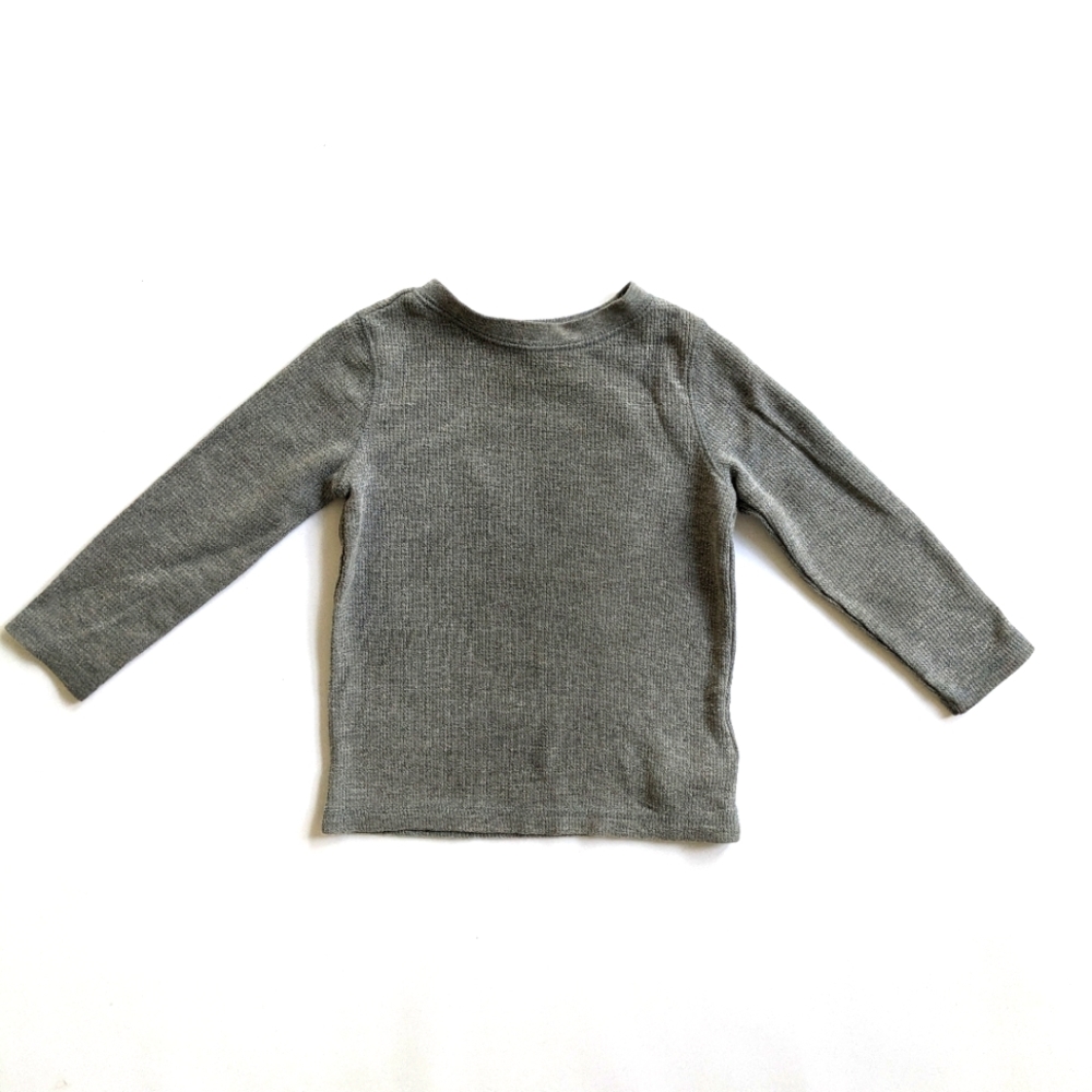 Old Navy 2T Gray Thermal Long Sleeve T-Shirt
